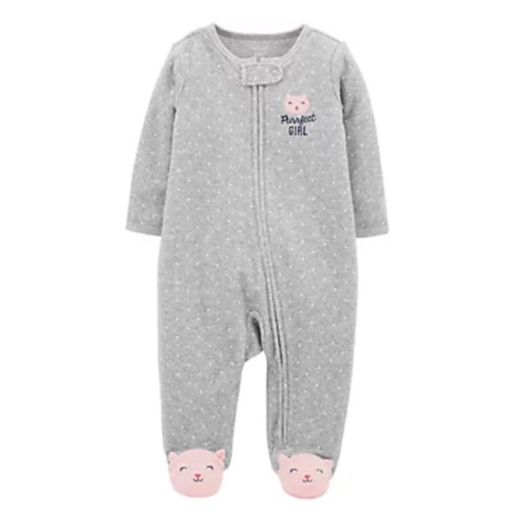 Carter's Other - Carter's girl "Purrfect Girl" French Terry Sleep & Play